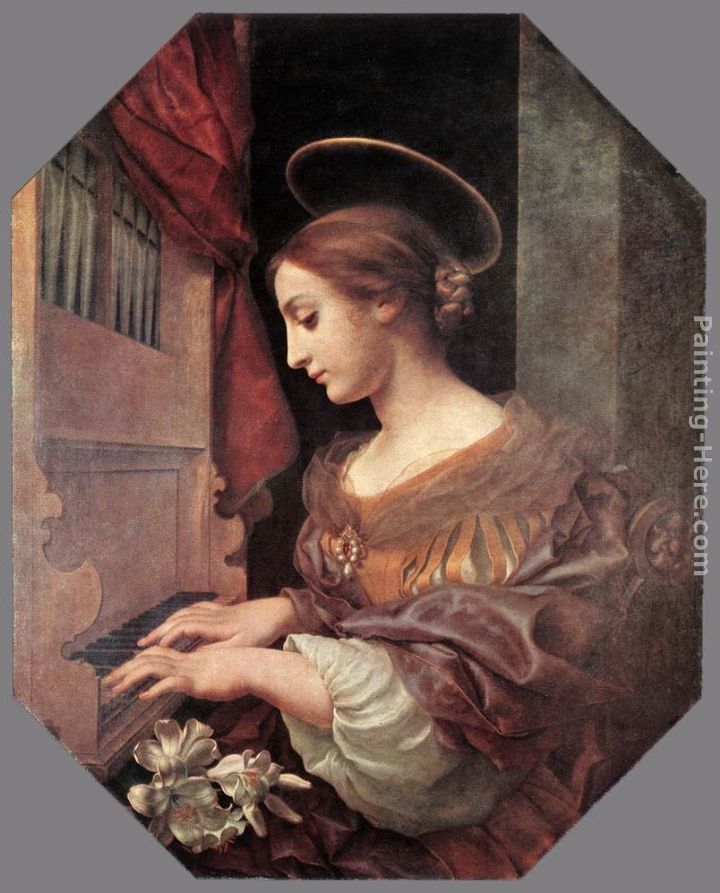 Carlo Dolci St Cecilia at the Organ